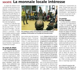 Courrier de Mantes - Monnaie du Mantois - 23112016
